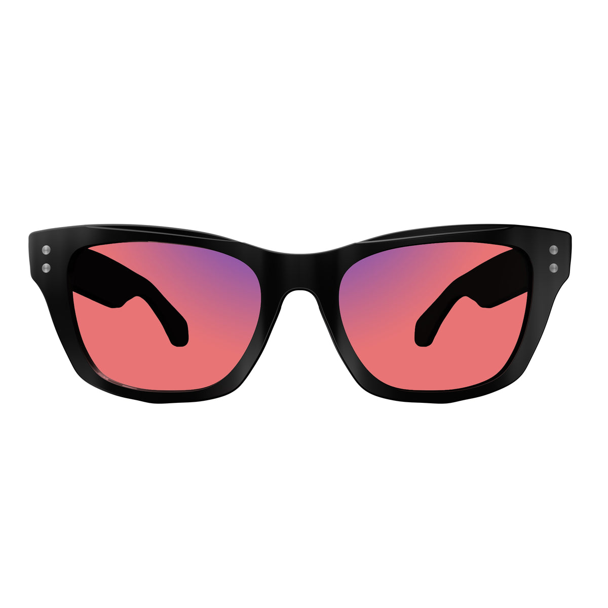 Sleepaxa Panache Jet Black FL-41 Tinted Migraine Glasses: Stylish Relief for Light Sensitivity, Photophobia, and Migraine Management - SleepAxa