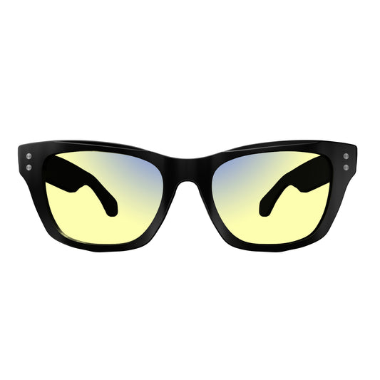 Sleepaxa Panache Jet Black Gaming Glasses - SleepAxa