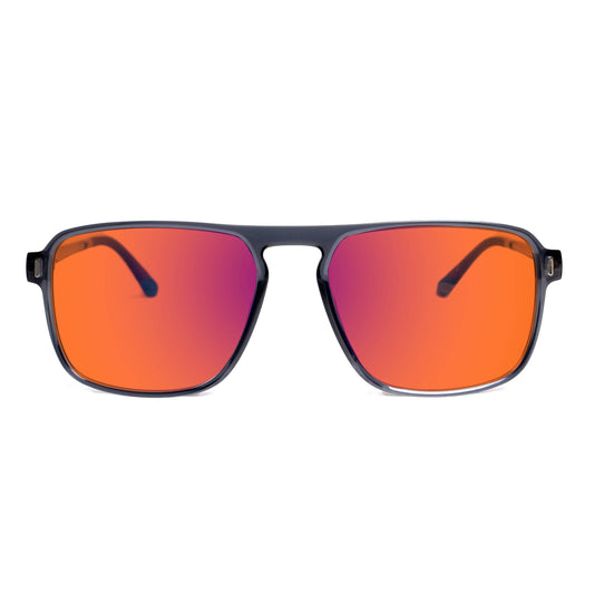 Amber Tinted Blue Block Glasses for Sleep & Eye Strain - Sleepaxa Lumiere Prescription Amber Tinted Glasses, Indoor & Outdoor Use - SleepAxa