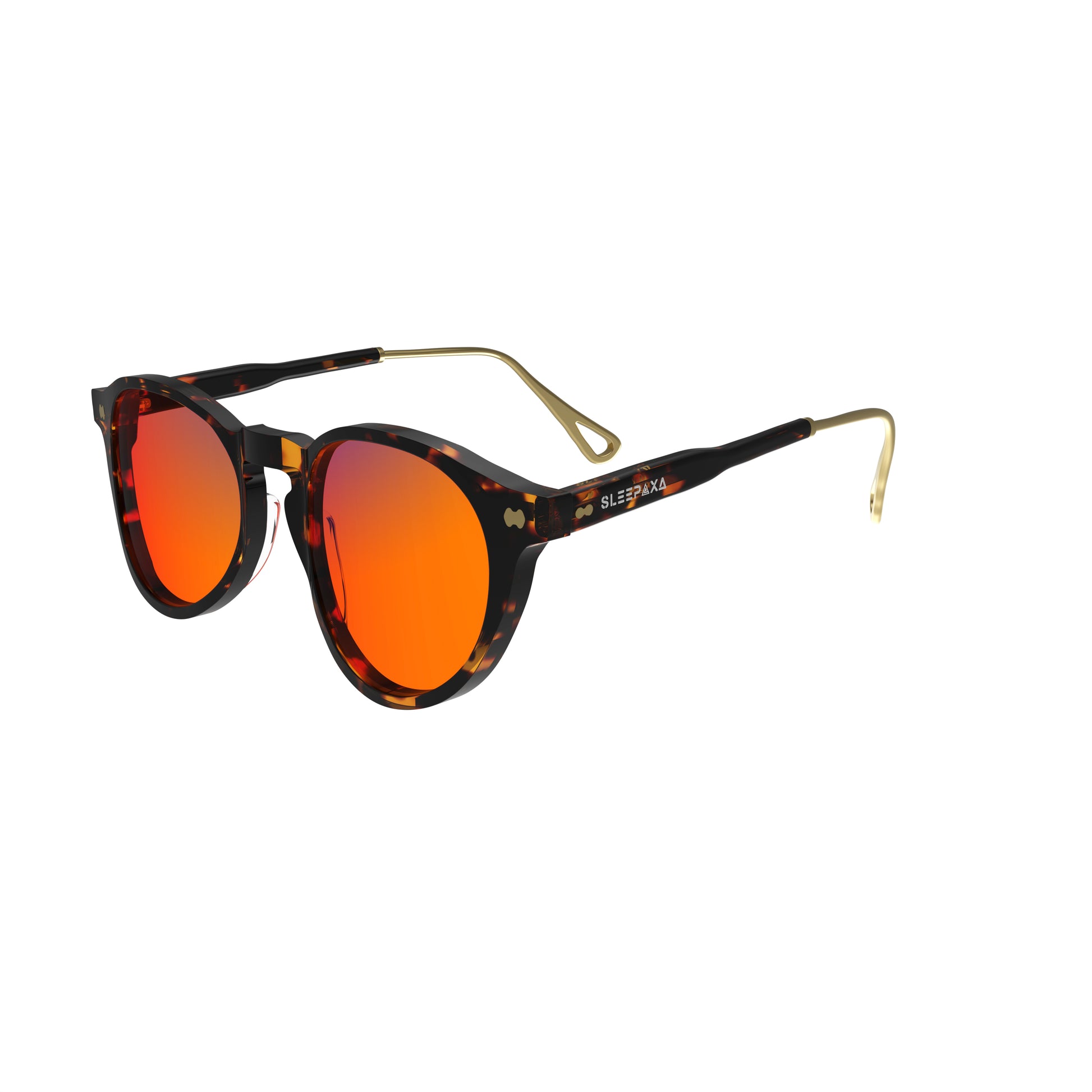 Best Sleep Mask in India - Sleepaxa Mosaic Brown Derby Blue Light Blocking Glasses Enhance Sleep, Replace Sleep Masks, and Work with Prescription Glasses - SleepAxa
