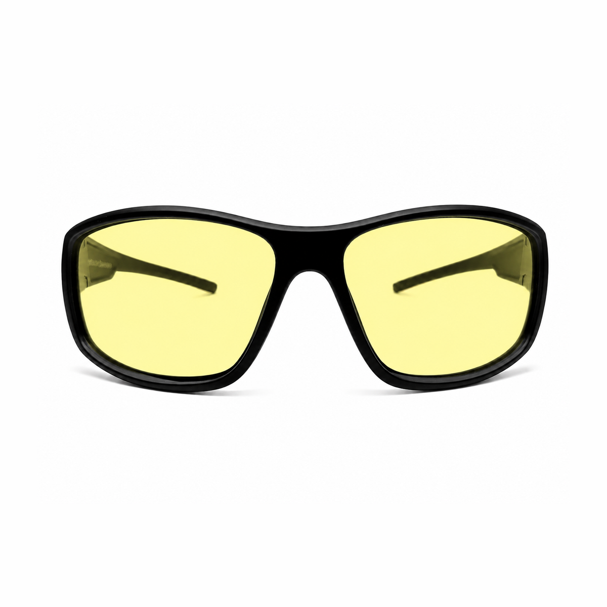 Sleepaxa Facial Wrap Day Active Glasses – front view, yellow anti-glare lens