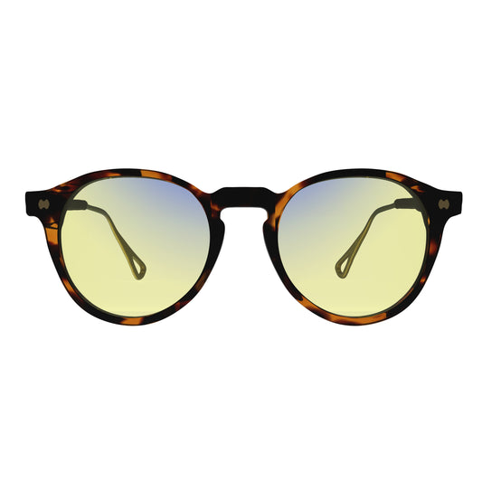 Sleepaxa Mosaic Brown Derby Gaming Glasses - SleepAxa