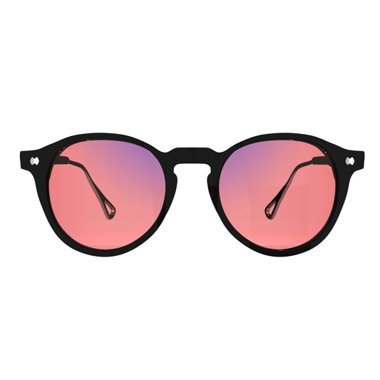 Introducing the Sleek Sleepaxa Mosaic Dark Black FL-41 Tinted Migraine Glasses: Ultimate Relief and Style Combined