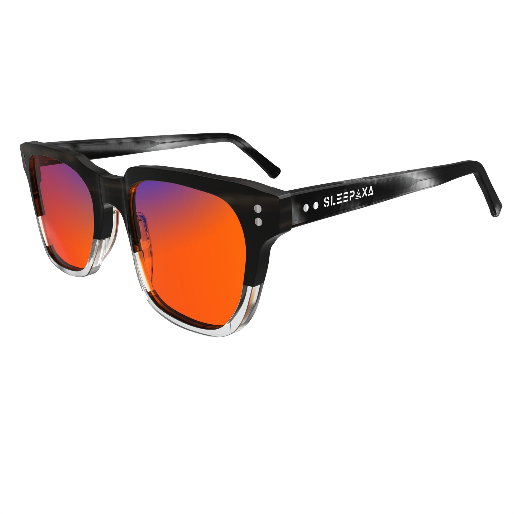 Sleepaxa Artisan Mid Grey Sleep Glasses: Amber Tinted, Blue Light Blocking, Anti-Glare & UV Protection for Optimal Rest in India (Prescription Available) - SleepAxa