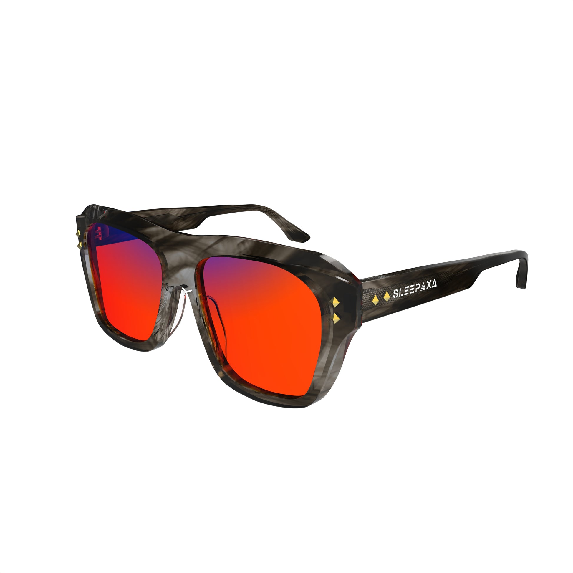 Sleepaxa Celestial Beaver Brown Blue Block Amber Glasses for Sleep, Anti-Eye Strain and Light Sensitivity- Men and Women - SleepAxa