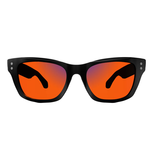 Best Blue Light Blocking Glasses for Insomnia & Jet Lag – Sleepaxa Panache Jet Black (India) - SleepAxa