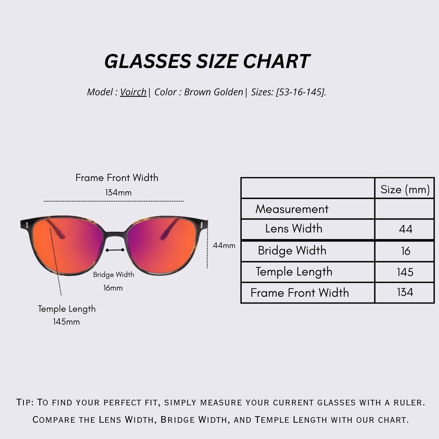 Sleepaxa Voirch Luxury Red Blue Light Blocking Glasses – Premium Eyewear for Sleep & Screen Protection (India Edition) - SleepAxa