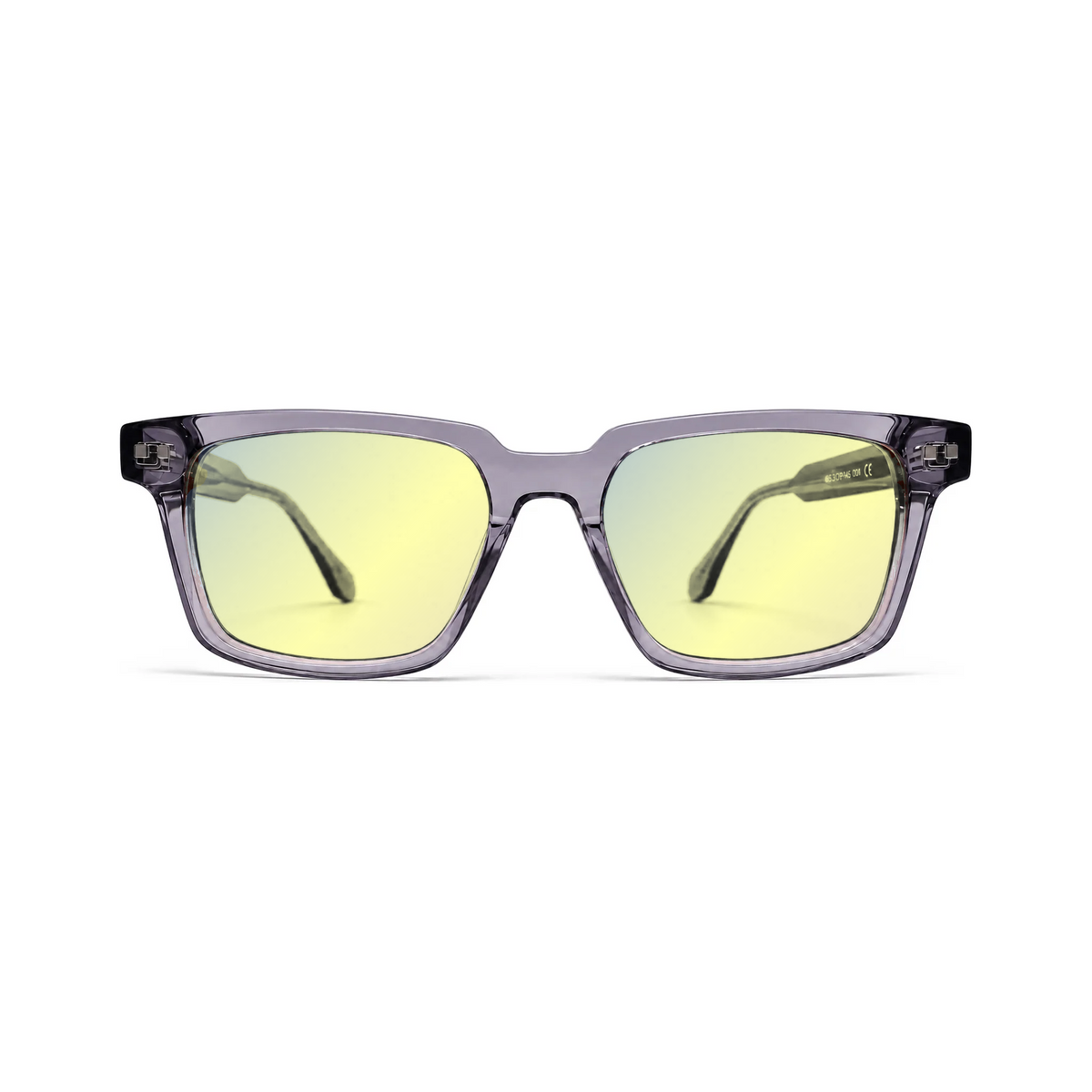 Sleepaxa Magnus Smoke Crystal DayActive yellow lens glasses - front view