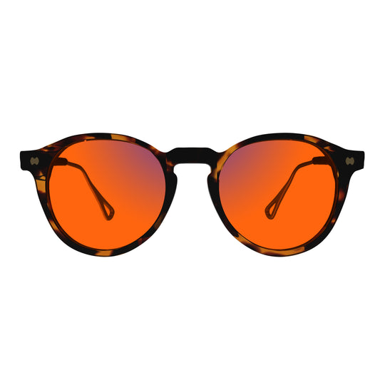 Best Sleep Mask in India - Sleepaxa Mosaic Brown Derby Blue Light Blocking Glasses Enhance Sleep, Replace Sleep Masks, and Work with Prescription Glasses - SleepAxa