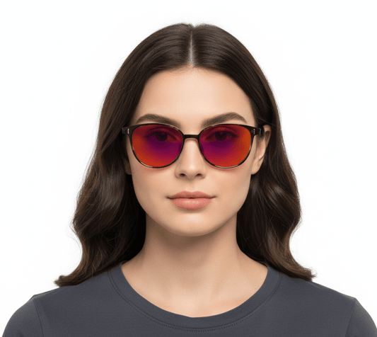 Sleepaxa Voirch Luxury Red Blue Light Blocking Glasses – Premium Eyewear for Sleep & Screen Protection (India Edition) - SleepAxa