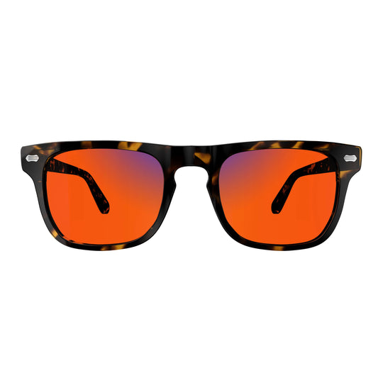 Best Amber-Tinted Blue Light Blocking Glasses in India : Sleepaxa AstroLuxe Savannah Sunburst for Improved Sleep, Reduced Eye Strain & Light Sensitivity Relief - Prescription Available - SleepAxa