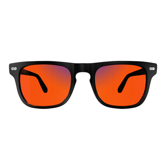 Sleepaxa AstroLuxe Jet Black Sleep Glasses - Deep Sleep, Better Mood, India's Top Choice - SleepAxa