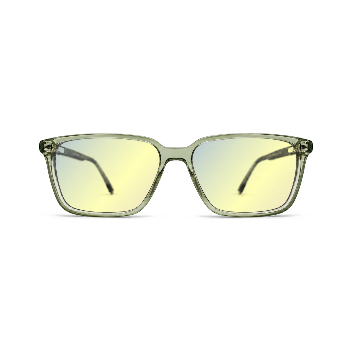 Sleepaxa Sterling Sage Crystal DayActive yellow lens glasses - front view
