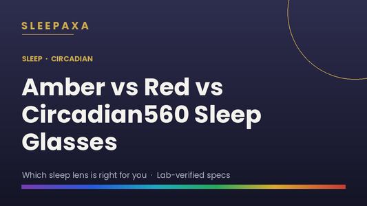 Amber vs Red vs Circadian560 Sleep Glasses: Which to Choose