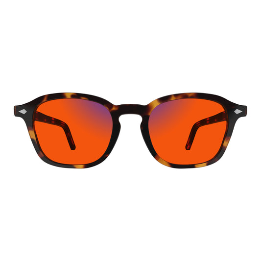 India's Best Blue Light Blocking Glasses for Sleep: Sleepaxa Chrono Brunt Umber with Amber Lenses for Reduced Eye Strain