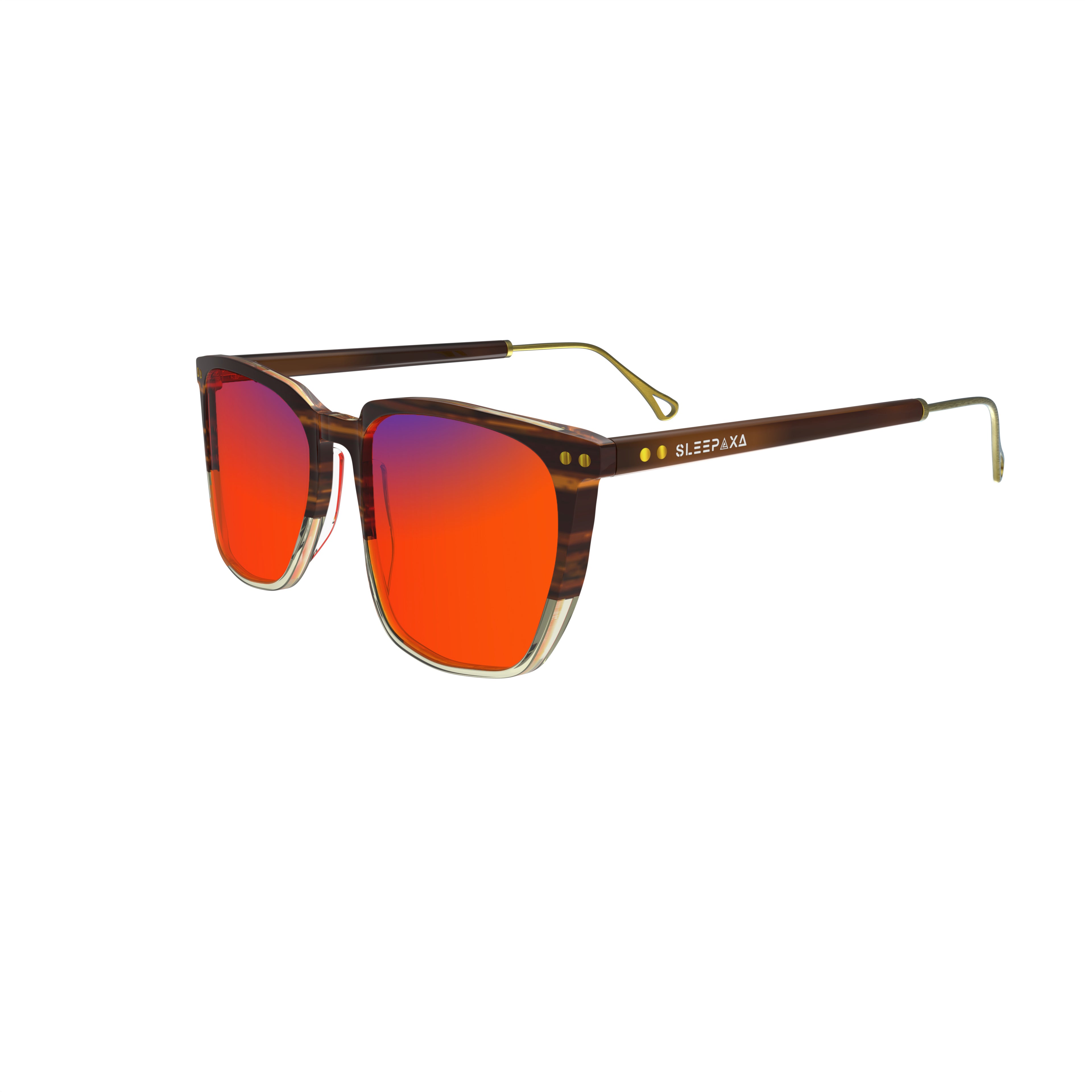 Sleepaxa Solstice Copper Rose Amber Tinted Blue Light Glasses for Deeper Sleep Less Eye Strain in India