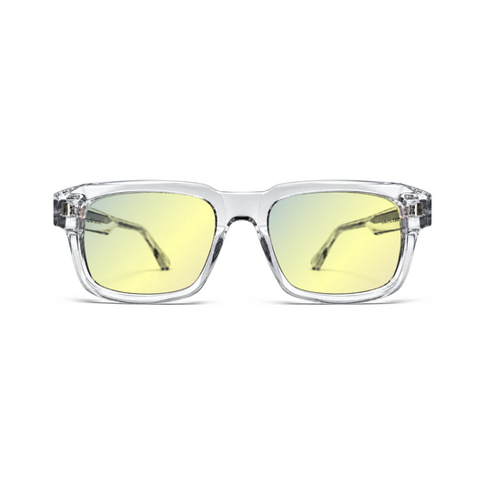 Sleepaxa Astor Crystal Clear DayActive yellow lens glasses - front view