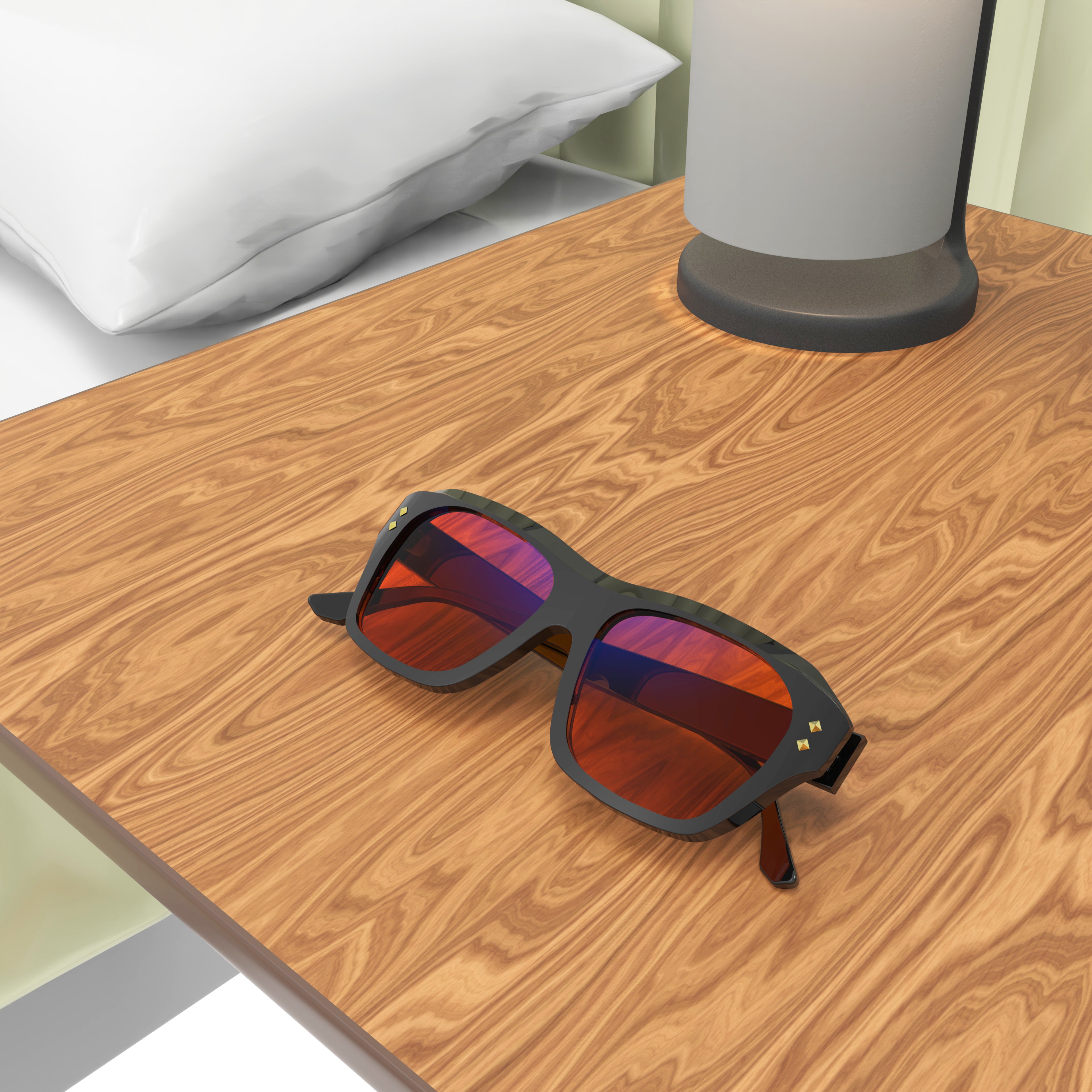 Unlock Better Sleep with Amber Tinted Glasses Sleepaxa Celestial Jet Black India s Top Choice for Blue Light Blocking