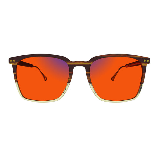 Sleepaxa Solstice Copper Rose amber tinted 100% blue light blocking sleep glasses India