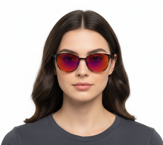 Sleepaxa Voirch Luxury Red Blue Light Blocking Glasses – Premium Eyewear for Sleep & Screen Protection (India Edition)